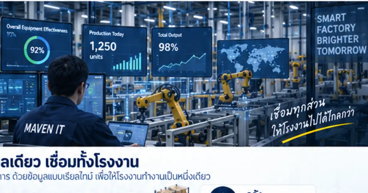 โรงงานอัจฉริยะที่เชื่อมโยงด้วยข้อมูล